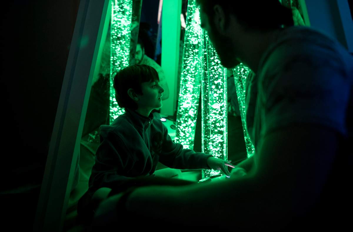 S.M.I.L.E.'s Snoezelen room is seen in this submitted photograph.  