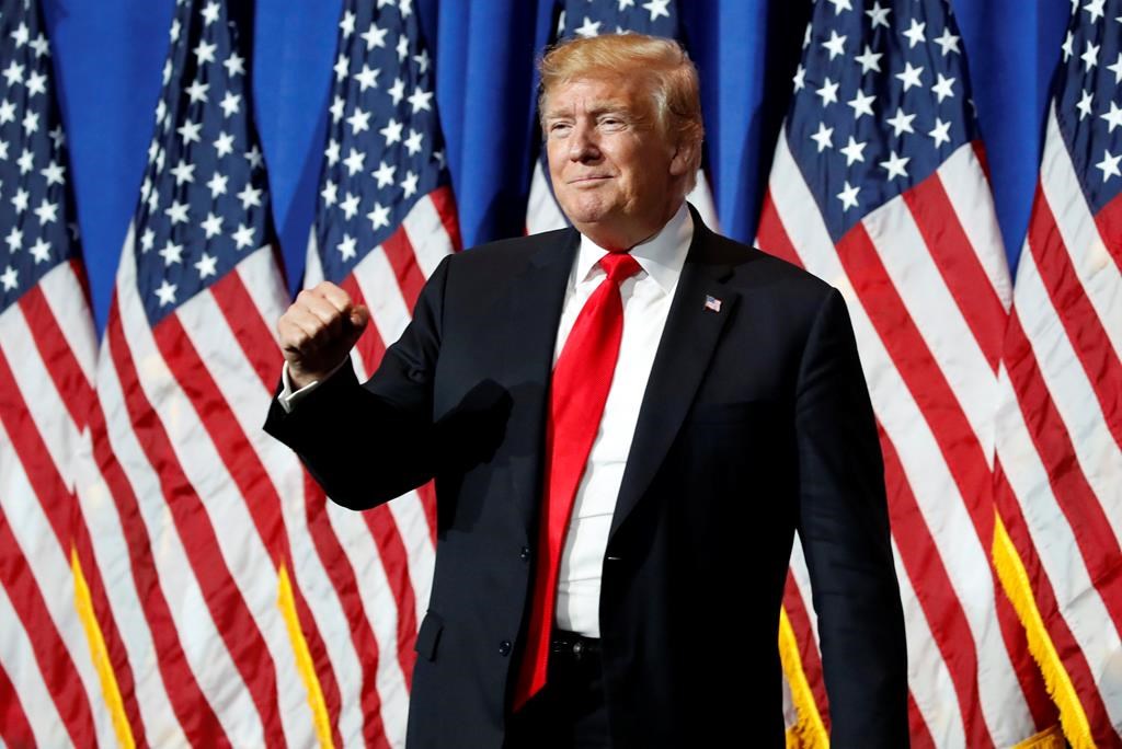 President Donald Trump arrives to speak at the National Association of REALTORS Legislative Meetings and Trade Expo, Friday, May 17, 2019, in Washington.