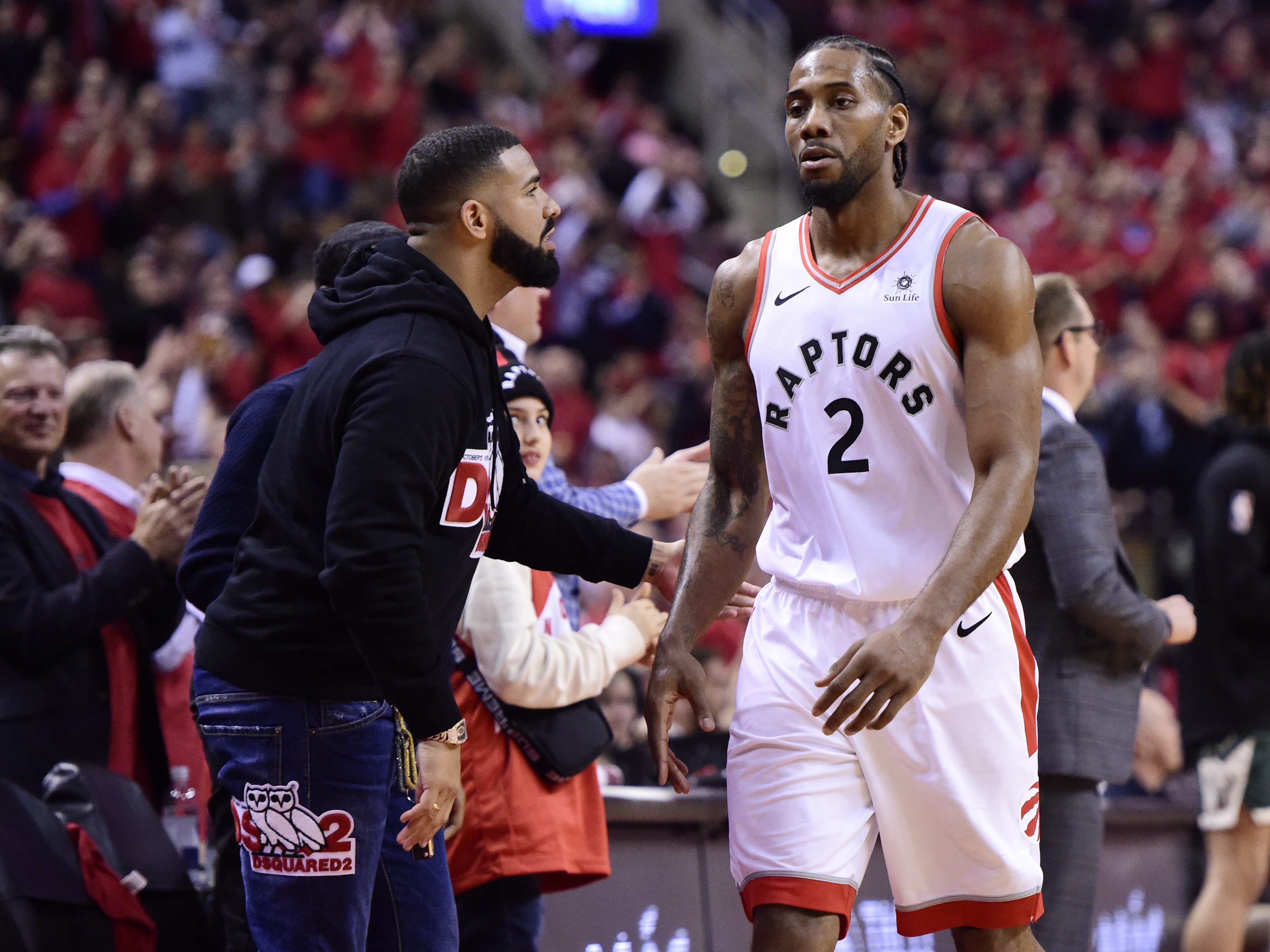 Drake Courtside Antics Draw Major Attention At Raptors Game As Team ...