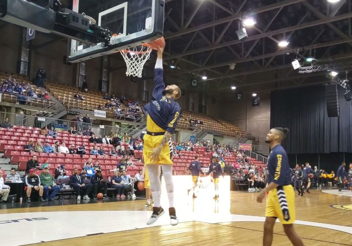 The Edmonton Stingers played their home opener on Friday night.