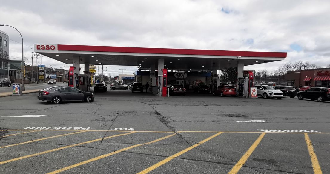 Police say the attempted car jacking took place at this Esso on Young Street in Halifax on Saturday, May 18, 2019. 