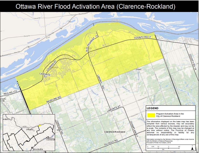 Province Opens Disaster Recovery Assistance Program For Residents In   Flood Program Clarencerockland 