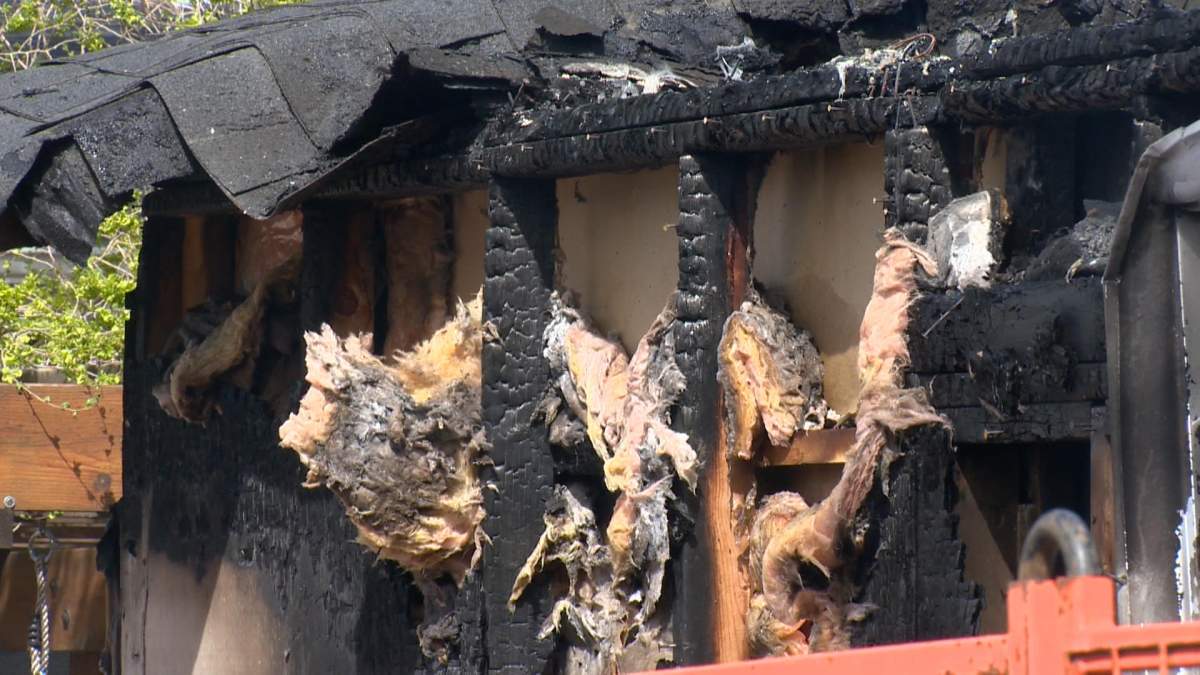 Garage fire in the Brevoort Park neighbourhood in Saskatoon on Saturday. Damages are estimated at $40,000.