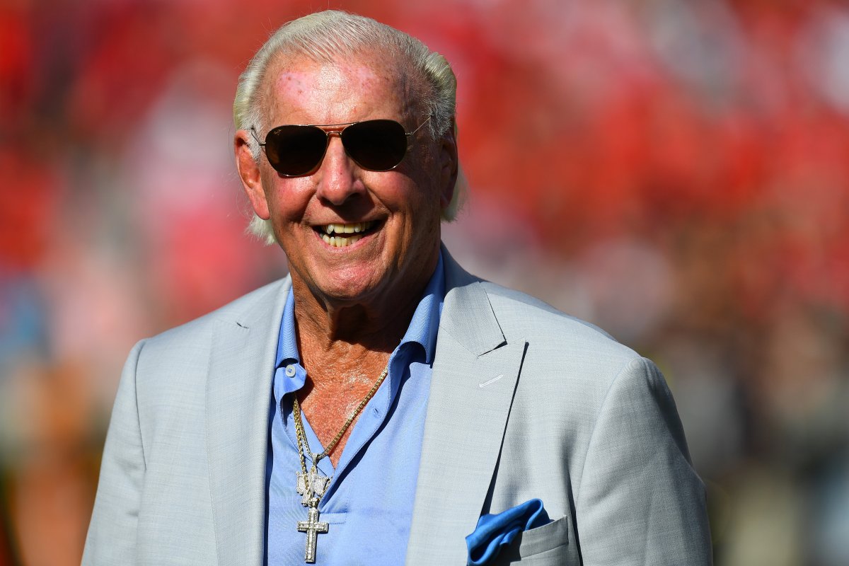 Rick Flair during the game between the Georgia Bulldogs and the Tennessee Volunteers on Sept. 29, 2018, at Sanford Stadium in Athens, Georgia.