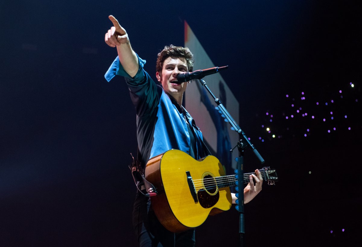 Shawn Mendes performs onstage at The O2 Arena on April 16, 2019 in London, England.