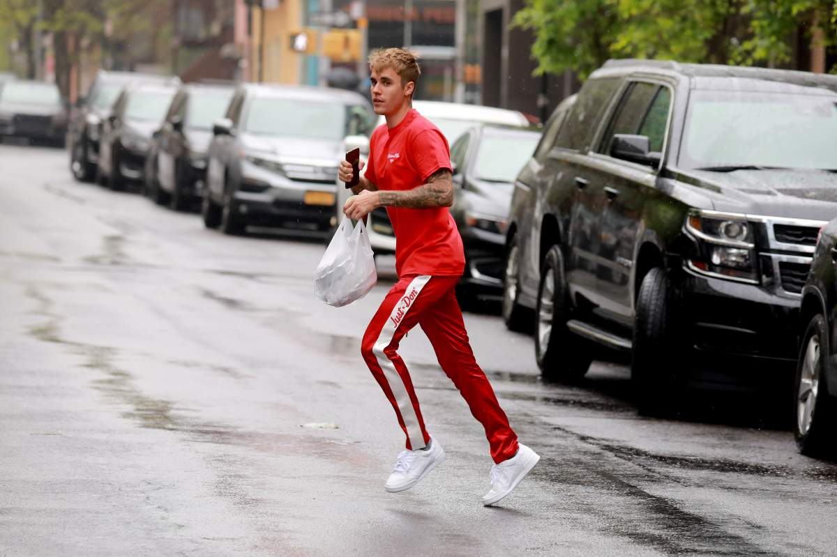 Justin Bieber is seen in Brooklyn on May 4, 2019 in New York City.