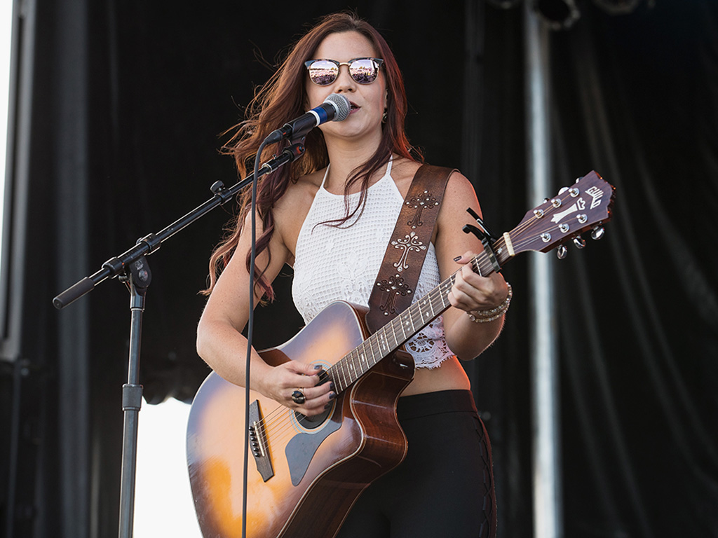 Rae Solomon performs on stage during the Hometown Throwdown country music festival hosted by 100.7 The Wolf at Enumclaw Expo Center on Sept. 18, 2016 in Enumclaw, Wash.