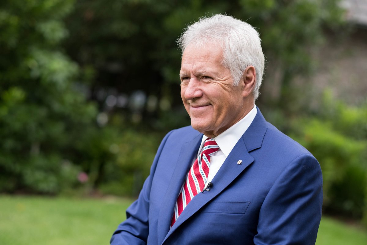 TV personality Alex Trebek attends the 150th anniversary of Canada's Confederation at the Official Residence of Canada on June 30, 2017 in Los Angeles, California.