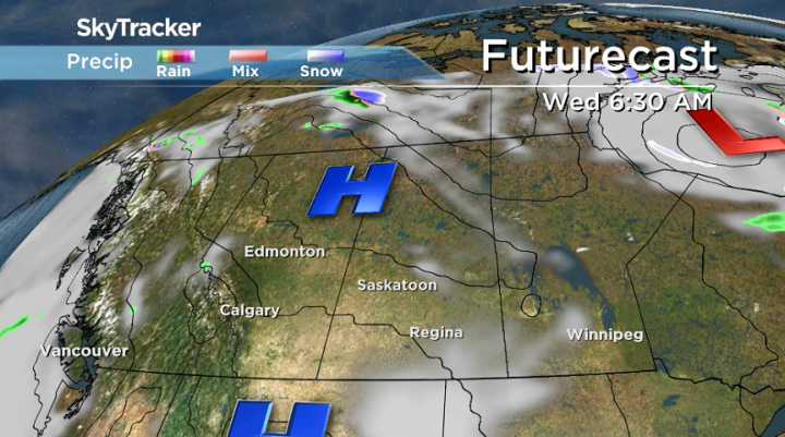 High pressure builds back in on Wednesday and helps bring in another beautiful, sunny day.