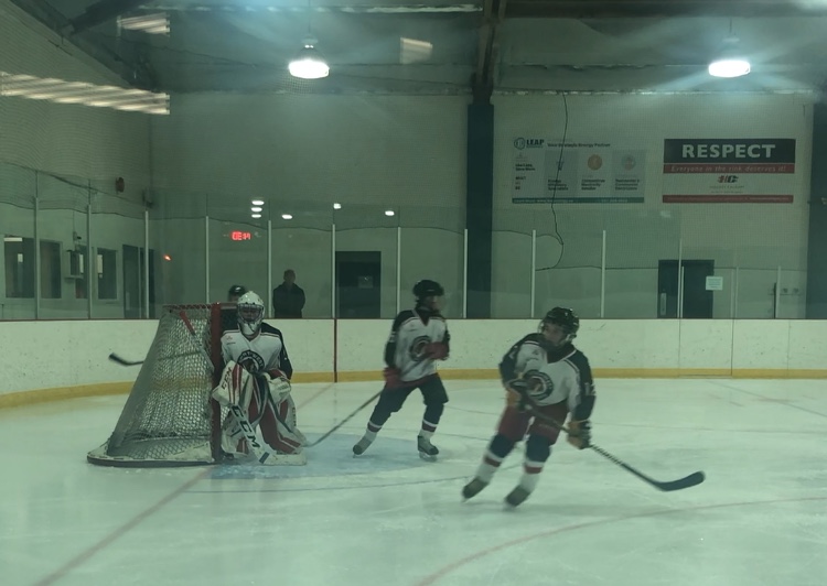 Northwest Warriors take to the ice in an undated photo.