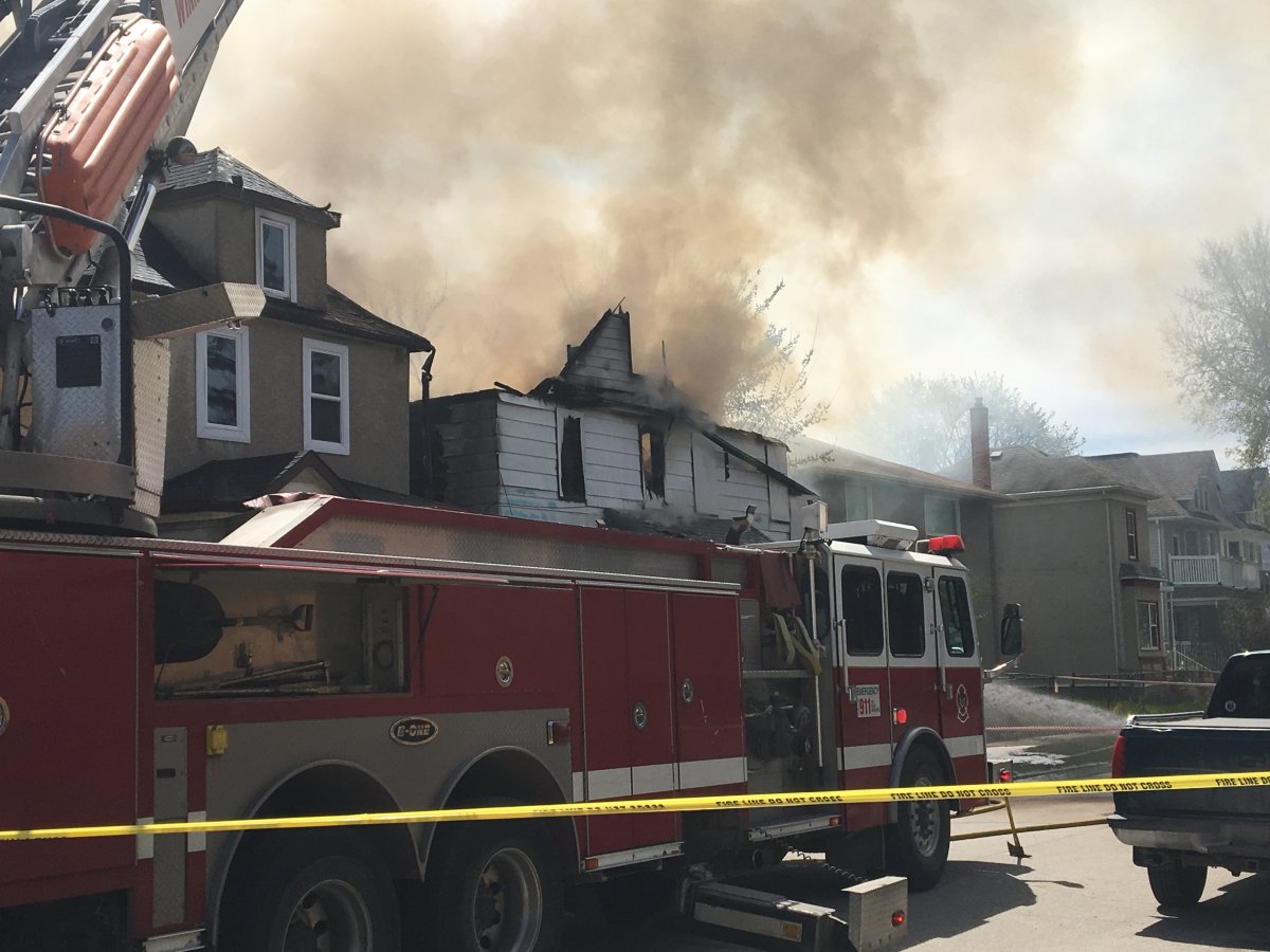 Large blaze on Winnipeg’s Young Street destroys 2 homes, damages 4 ...