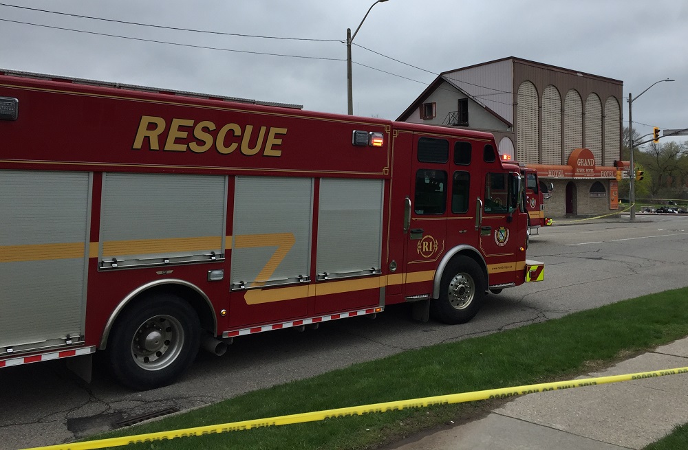 A Cambridge fire truck.