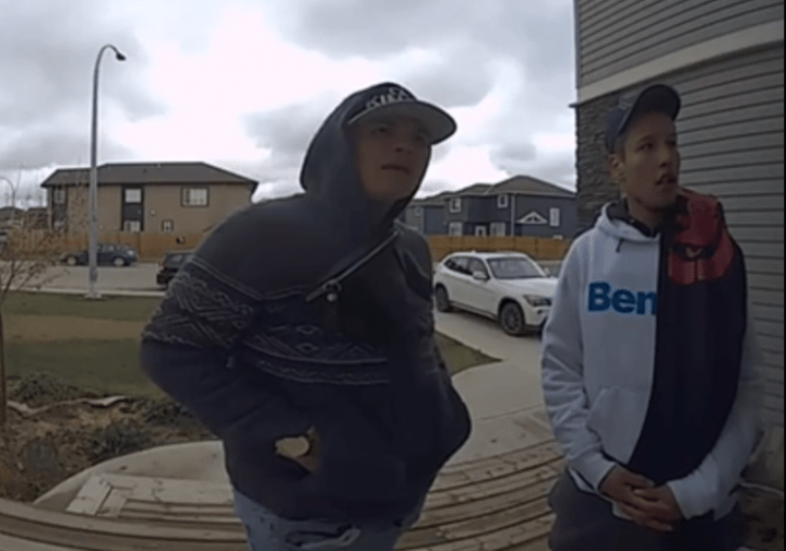 Alberta RCMP are looking for two suspects after a teen’s car was stolen at gunpoint on Saturday, May 18, 2019.