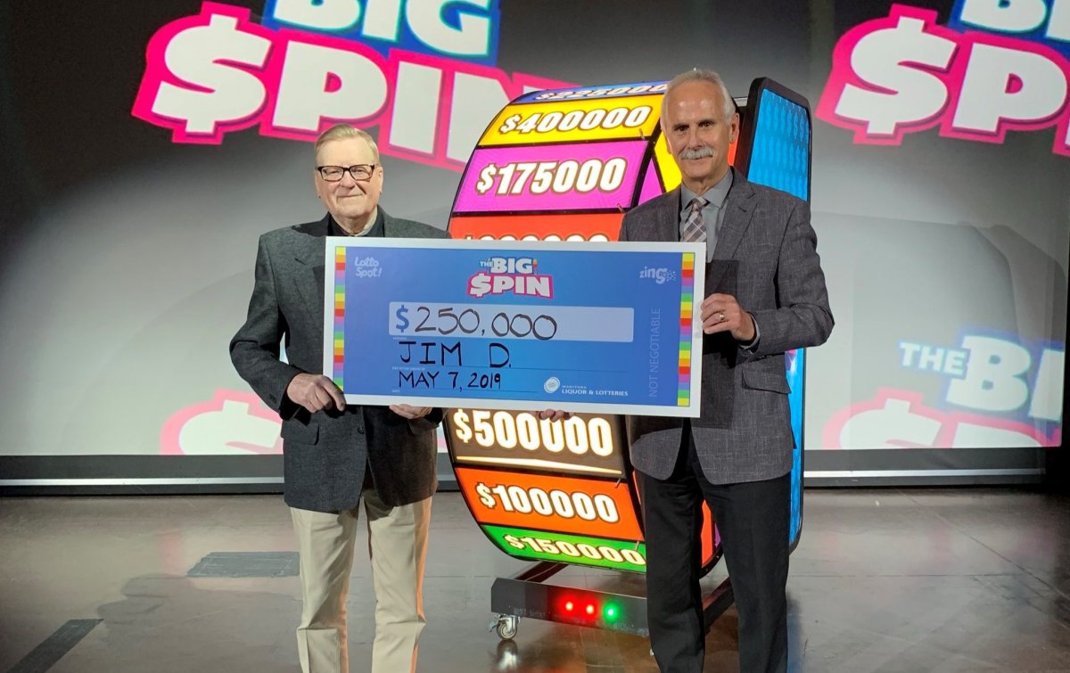Jim Donnelly won $250,000 with a 'Big Spin' ticket.