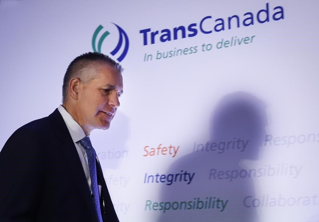 TransCanada president and CEO Russ Girling prepares to address the company's annual meeting in Calgary, Friday, May 3, 2019.THE CANADIAN PRESS/Jeff McIntosh.