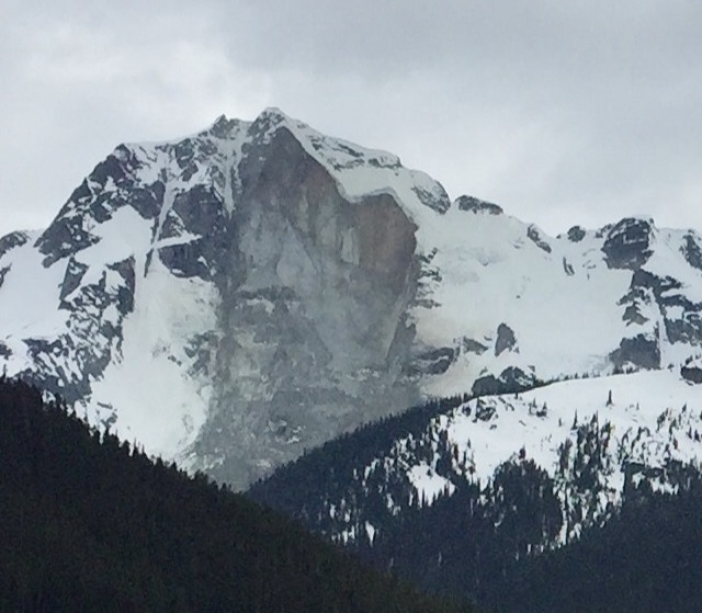 Joffre Peak has been hit by a second rockslide in a week, leaving a massive scar on its northeast face. 
