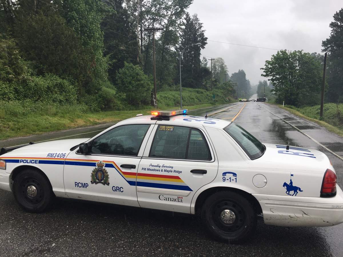 Police closed a section of Lougheed Highway in Maple Ridge on Tuesday after a fatal crash. 