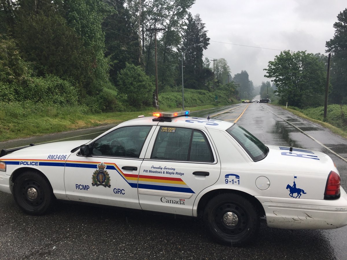 Police closed a section of Lougheed Highway in Maple Ridge on Tuesday after a fatal crash. 