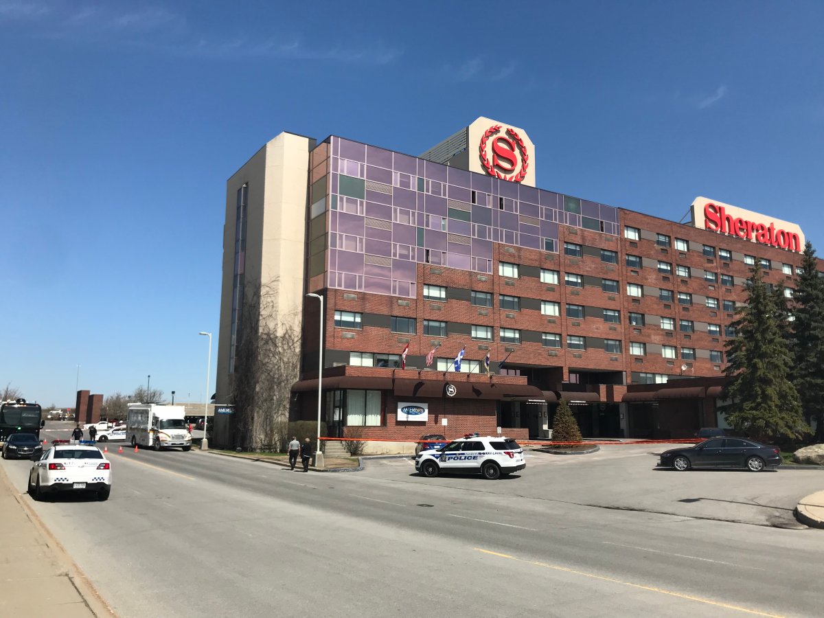 The Sûreté du Québec is investigating after a mafia-linked man was gunned down at the Sheraton hotel in Laval. Sunday May 5, 2019.