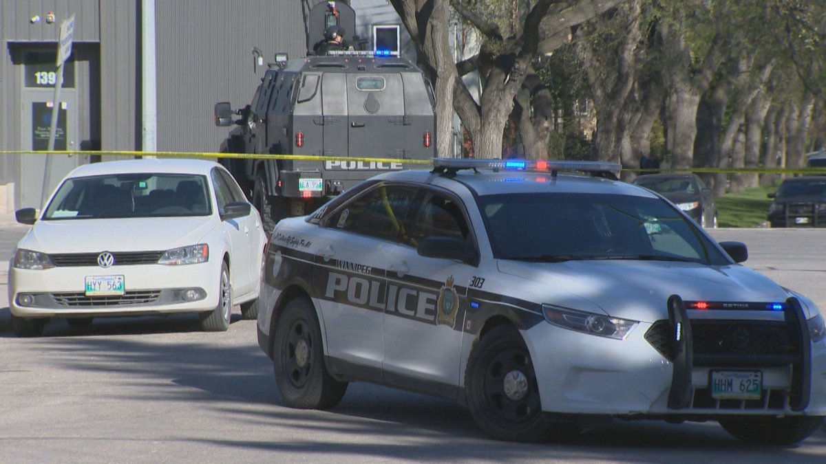 Police on scene at a standoff on Main Street and Bannerman Avenue.