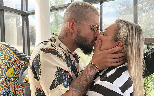 Maluma and his mother on Mother's Day.