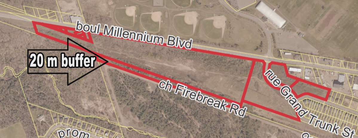 The city says no trees will be removed within a negotiated 20-metre buffer zone around the park.