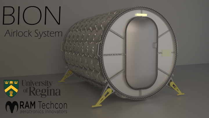 A rendering of the airlock designed by a team of University of Regina students. 