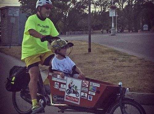 Max Sedmihradsky again has the best seat in the house as his dad, Andrew, pedals from Hamilton to Ottawa to raise money and in search of  a cure for Duchenne Muscular Dystrophy.