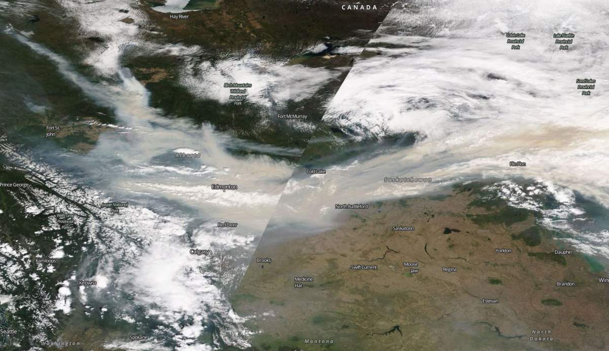 Smoke from the Alberta wildfires drifts across Canada — here’s what it looks like from space - image
