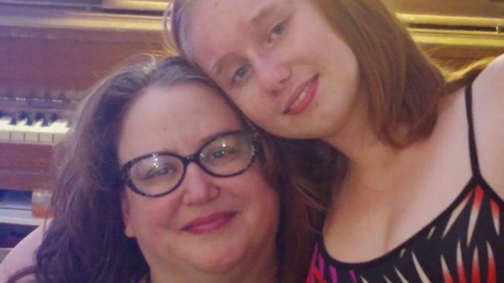 Mekayla and her aunt, Rhonda Bali.