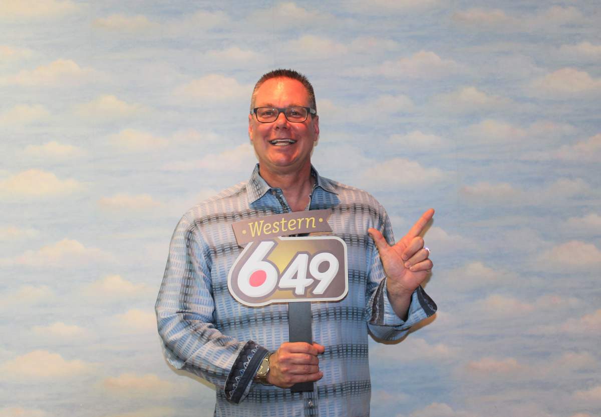 Lotto winner Derick Neufeld.