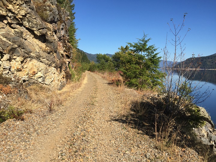 A section of a proposed 50-kilometre rail trail in the North Okanagan and Shuswap that would span the communities of Sicamous, Grindrod, Enderby, Spallumcheen and Armstrong.