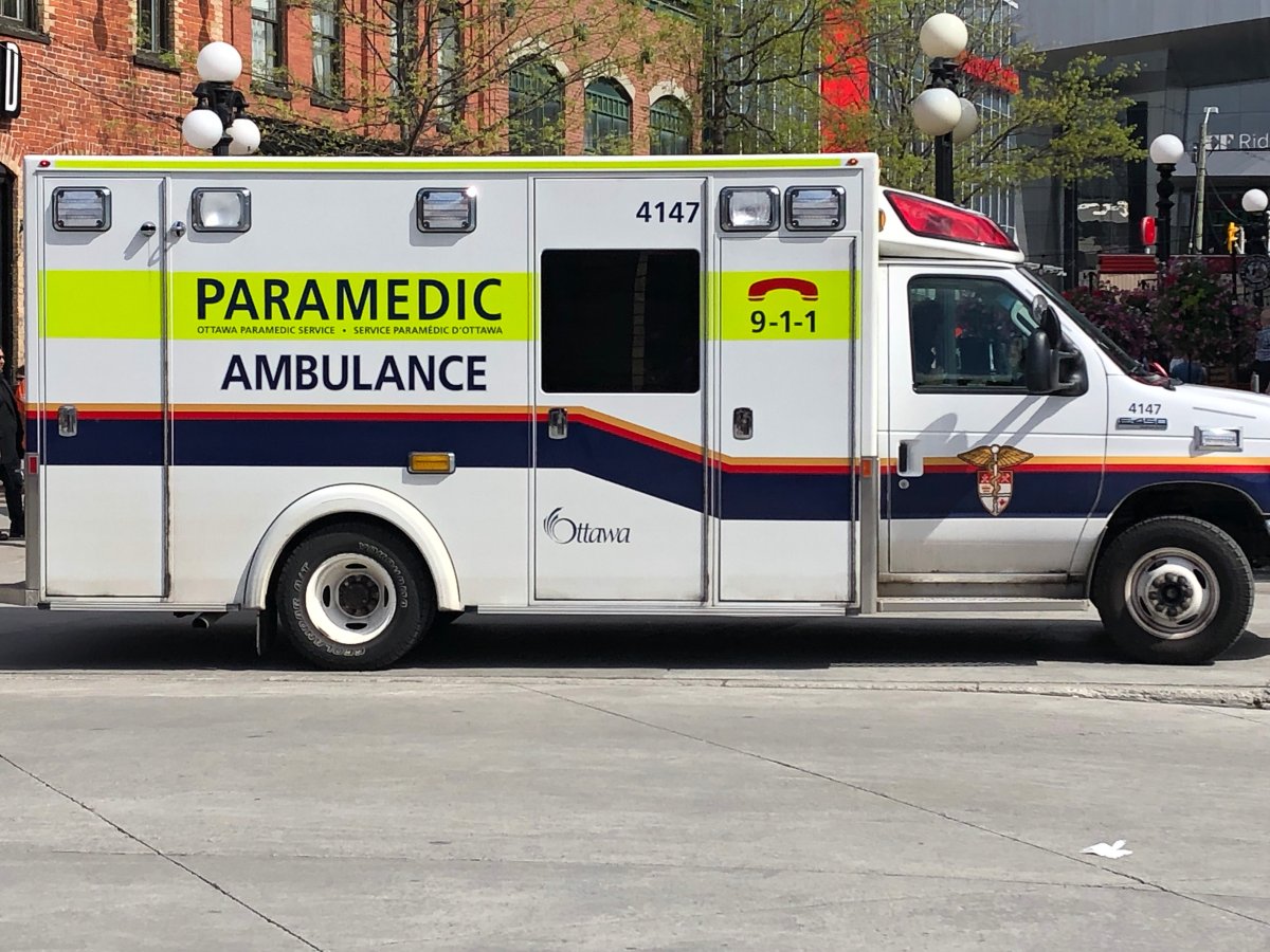 Ottawa paramedics and police responded to a crash in which a motorcyclist was seriously injured Thursday evening.