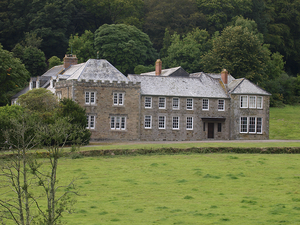 The main house on the Penrose Estate in Penrose, Cornwall, U.K.