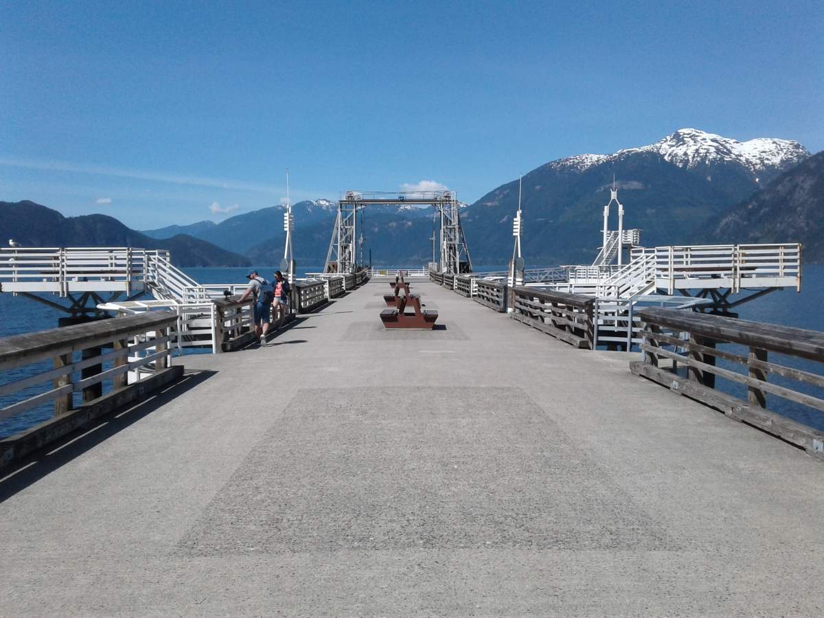 The Porteau Cove dock. 
