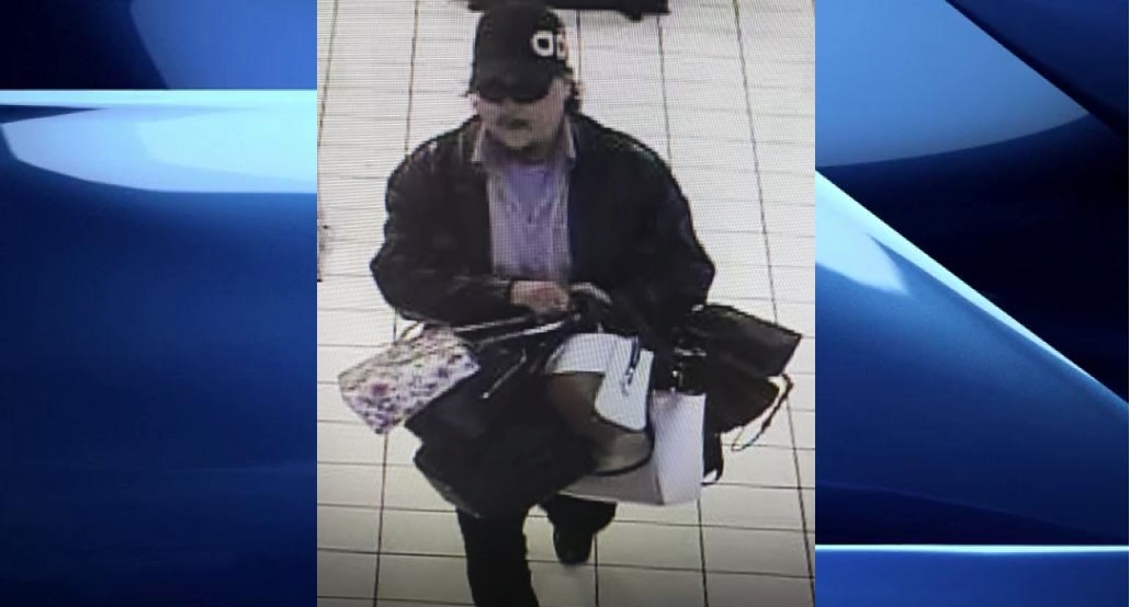 London police have released a surveillance photo of a suspect wanted for allegedly stealing a number of purses.
