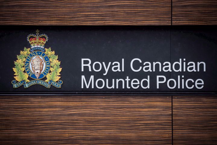 A file photo of an RCMP sign. 