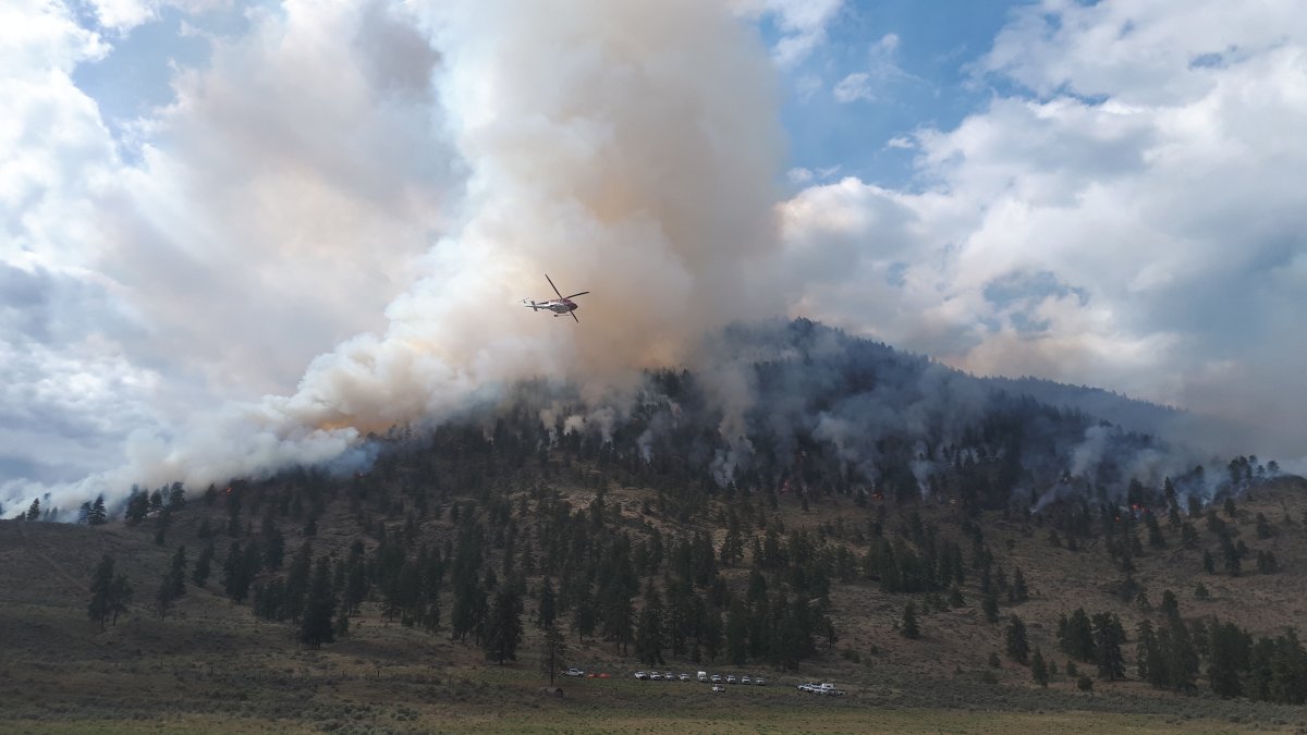 BC Wildfire Service photo of the Richter Creek wildfire taken on May 14, 2019.
