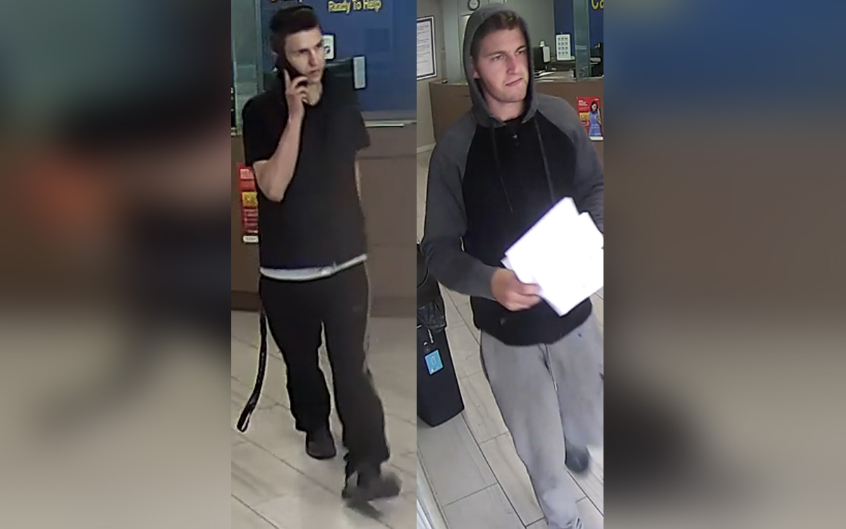 Coleton Reid Szalay, right, remains at large and is wanted by police.