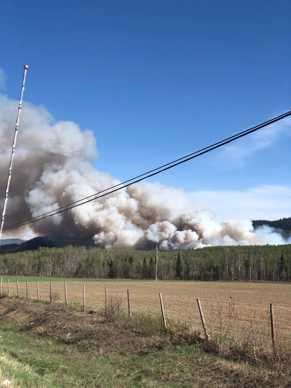 Wildfire burning near Fraser Lake, B.C. swells to 236 hectares