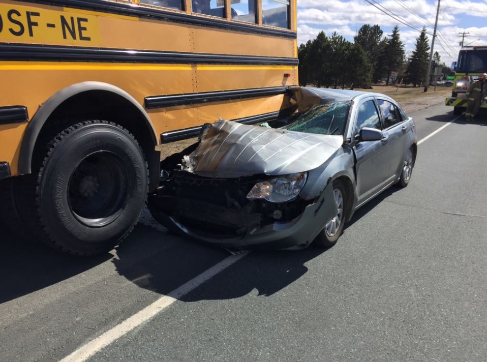 Police say there were no injuries as a result of the crash. 