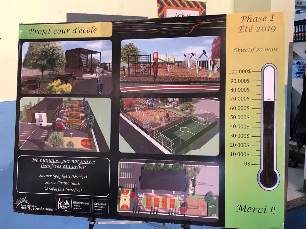 An example of what the Quebec government has planned for École alternative des Quatres-Saisons. It is investing $3 million to beautify schoolyards.