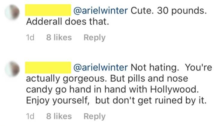 Ariel Winter lashes out at trolls over plastic surgery rumours - image