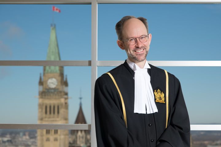 For the first time the Federal Court of Canada has issued a ruling in English, French, Cree and Dene. Justice Sebastien Grammond, seen in an official handout photo, addressed the decision to do so in his May 24th ruling overturning the suspension of a First Nation Band councillor in Fort McMurray, Alberta. 