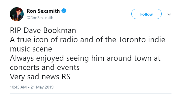 Legendary Toronto radio personality Dave Bookman dead at 58 - image