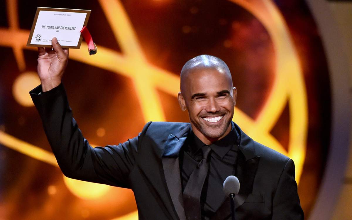 Shemar Moore speaks onstage at the 46th annual Daytime Emmy Awards at Pasadena Civic Center on May 5, 2019 in Pasadena, Calif.