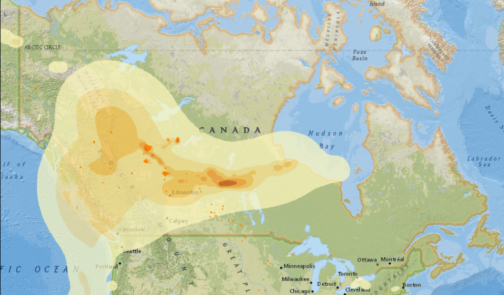 Much of northern B.C. under air quality advisories due to Alberta ...