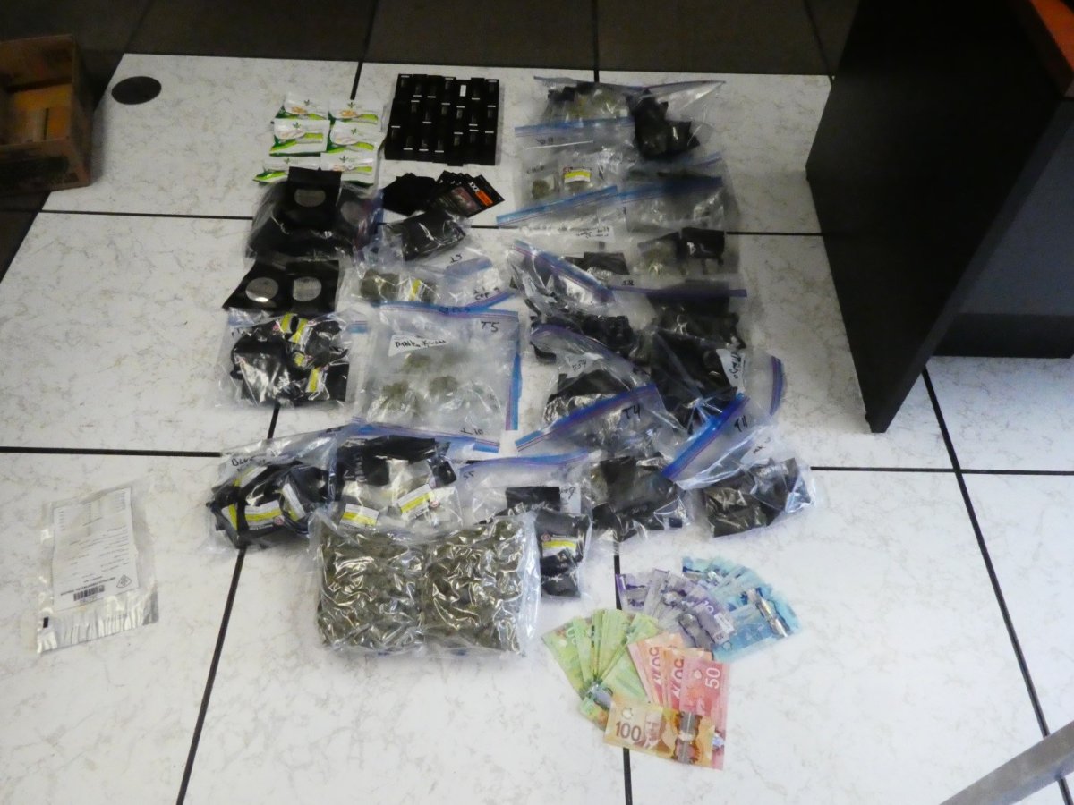 Two men are facing drug charges after police seized marijuana from the Soaring Eagle Medical Dispensary in Trent Lakes on May 1.