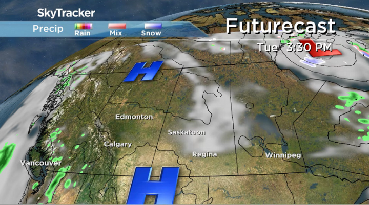 Some clouds will filter through across the region on Tuesday.