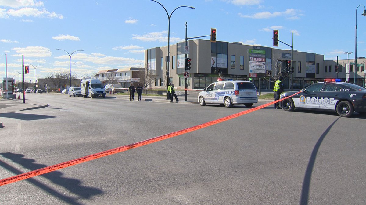Montreal police say a 28-year-old woman is in hospital.